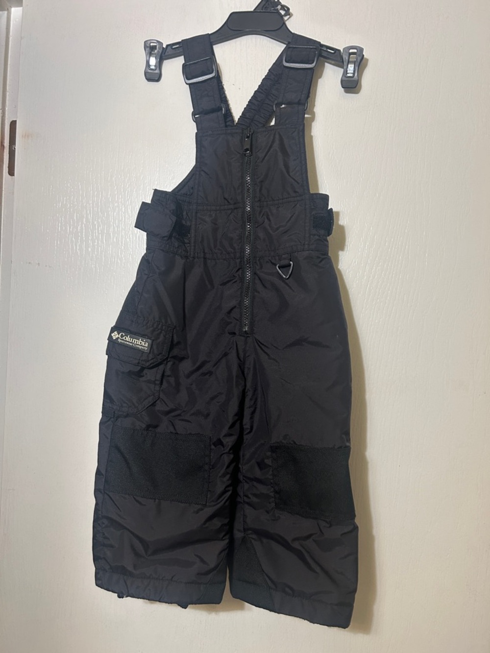 2T Columbia Kids Black Insulated Snow Bib Overalls